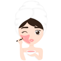 Skincare, Facial Mask, Woman, Selflove png