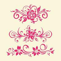 Elegant ornamental borders frames vector