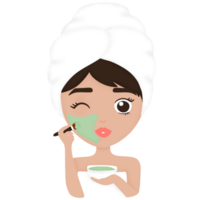 cuidados com a pele, facial mascarar, mulher, amor próprio png