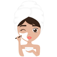 cuidados com a pele, facial mascarar, mulher, amor próprio png