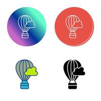 Hot Air Baloon Vector Icon