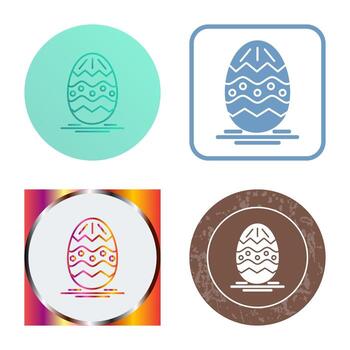 icono de vector de huevo de Pascua