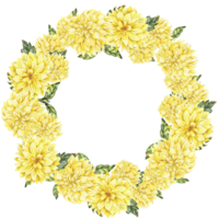 fiori ghirlanda con dalia png