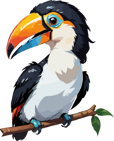 tucano cabeça mascote png imagem ai generativo