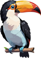 toucan huvud maskot design ai generativ png