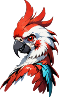 rojo guacamayo mascota png imagen ai generativo