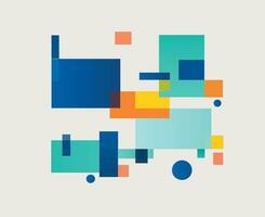 colorful abstract shape background template manually created vector