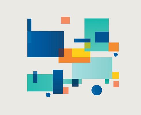 colorful abstract shape background template manually created