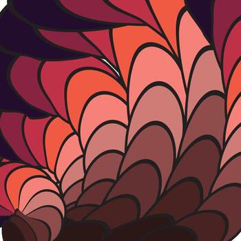 vector abstract red Gradient background in flat design