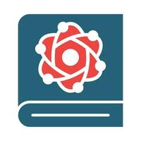 Science Book Vector Glyph Two Color Icon For Personal And Commercial Use.