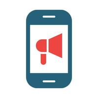 Website Promotion Vector Glyph Two Color Icon For Personal And Commercial Use.