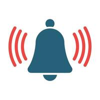 Alarm Vector Glyph Two Color Icon For Personal And Commercial Use.