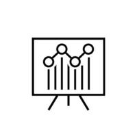 Business analytics icon vector. Data analysis illustration sign. data science symbol. profit graph logo. vector