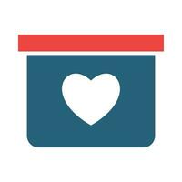 Box Vector Glyph Two Color Icon For Personal And Commercial Use.
