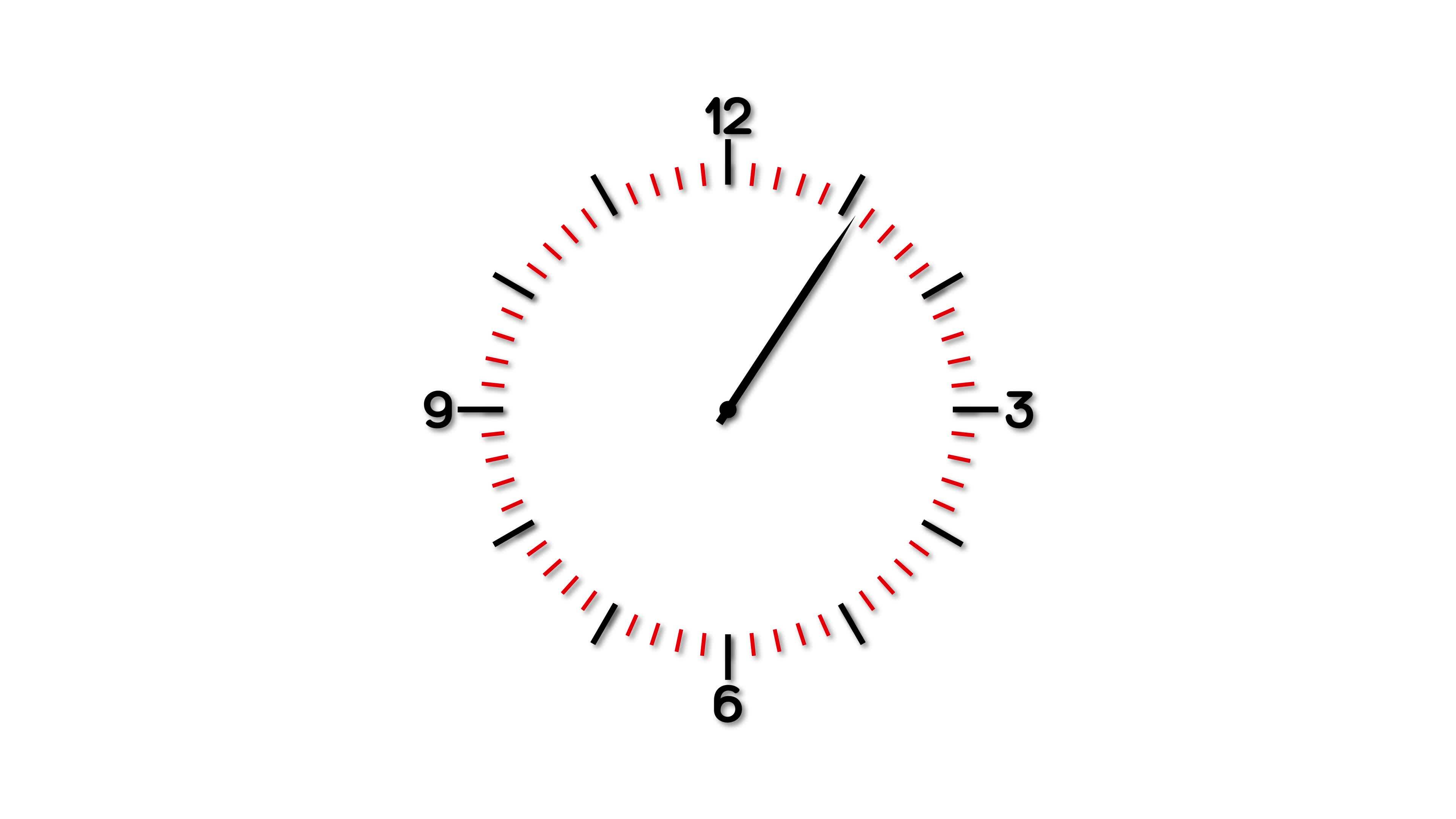 clock face display 34635267 Stock Video at Vecteezy