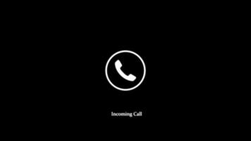 phone calling icon, technology phone call video