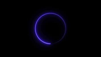 saber neon circle loop, circle loading bar loop animation video
