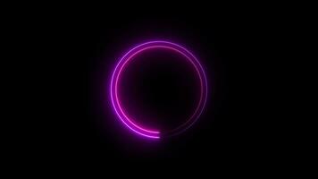 saber neon circle loop, circle loading bar loop animation video