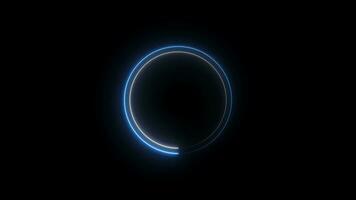 saber neon circle loop, circle loading bar loop animation video