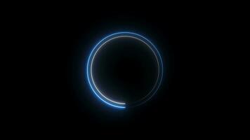 saber neon circle loop, circle loading bar loop animation video