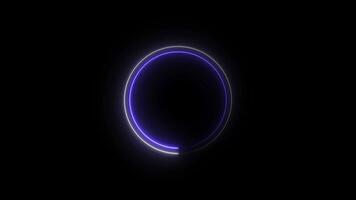 saber neon circle loop, circle loading bar loop animation video