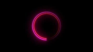 saber neon circle loop, circle loading bar loop animation video