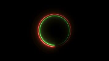 saber neon circle loop, circle loading bar loop animation video