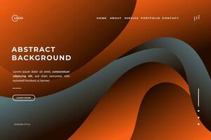 Minimal Abstract Geometric Background Elements with a smooth gradation are orange. dynamic composition of shapes vector