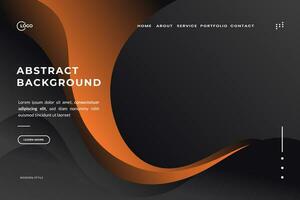 Minimal Abstract Geometric Background Elements with a smooth gradation are orange. dynamic composition of shapes vector