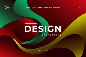 3D Modern Background Red design in liquid colors. The composition of the shape of a smooth basin. Futuristic design poster. This design is perfect for any project that needs a modern, stylish look vector