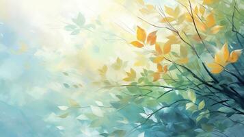 AI generated abstract fresh bokeh texture tranquil ai generated photo