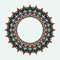 Circular pattern in traditional Palestinian style, vector design element