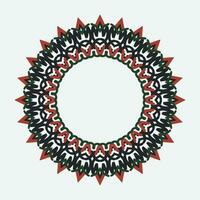 Circular pattern in traditional Palestinian style, vector design element