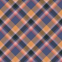 Plaid checkered tartan seamless pattern suitable for fashion textiles, graphics design. vector