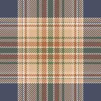 Plaid check pattern. Seamless fabric texture. Tartan textile print. vector