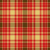 Seamless pattern of scottish tartan plaid. Repeatable background with check fabric texture. Vector backdrop striped textile print.