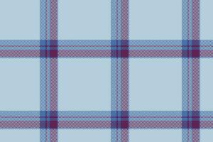 Plaid background, check seamless pattern in blue. Vector fabric texture for textile print, wrapping paper, gift card or wallpaper.