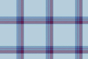 Plaid background, check seamless pattern in blue. Vector fabric texture for textile print, wrapping paper, gift card or wallpaper.