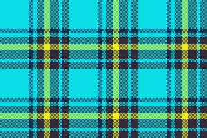 Plaid background, check seamless pattern in blue. Vector fabric texture for textile print, wrapping paper, gift card or wallpaper.