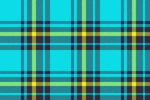 Plaid background, check seamless pattern in blue. Vector fabric texture for textile print, wrapping paper, gift card or wallpaper.