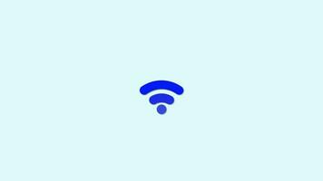 trådlös wiFi nätverk ikon video