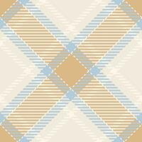 Textile texture check of plaid seamless tartan with a fabric background pattern vector. vector