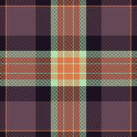 Check seamless textile of vector fabric pattern with a texture plaid tartan background.