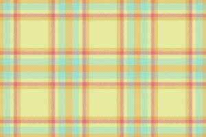 Plaid fabric pattern of textile tartan check with a vector seamless texture background.