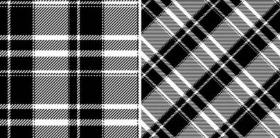 Textile fabric pattern of seamless plaid check with a vector texture tartan background.
