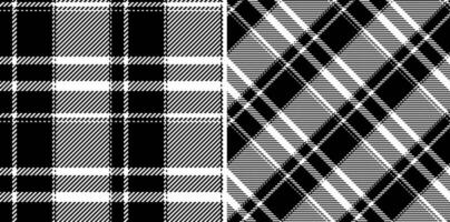 Textile fabric pattern of seamless plaid check with a vector texture tartan background.