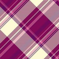 Plaid tartan seamless of pattern fabric vector with a check textile texture background.