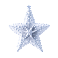 Navidad nieve estrella ai generativo png