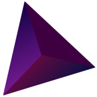 une violet et bleu Triangle sur une transparent Contexte png