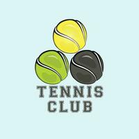tenis pelota y raqueta en vector formato